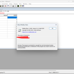 Modbus Slave mods license key