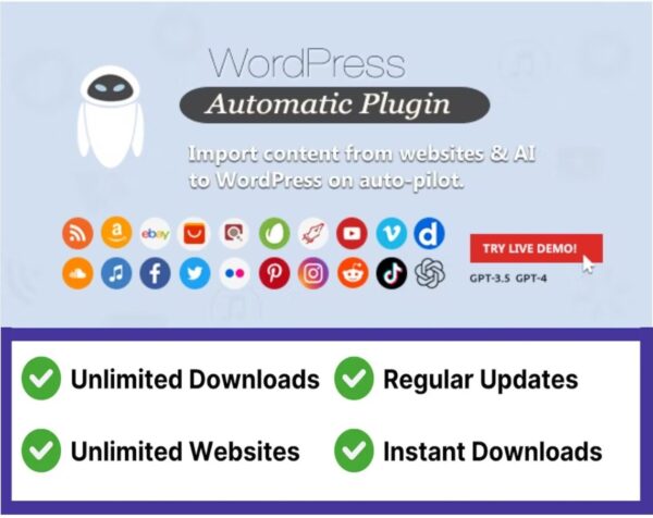 WP wordpress automatic plugin free download updates nulled github amazon affiliate