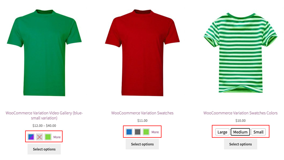 7shop page variations