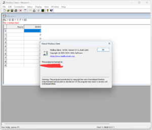Modbus Slave mods license key