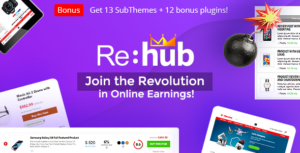 WordPress rehub theme latest version license key crack free download documentation demo shortcodes nulled alternative support review customization