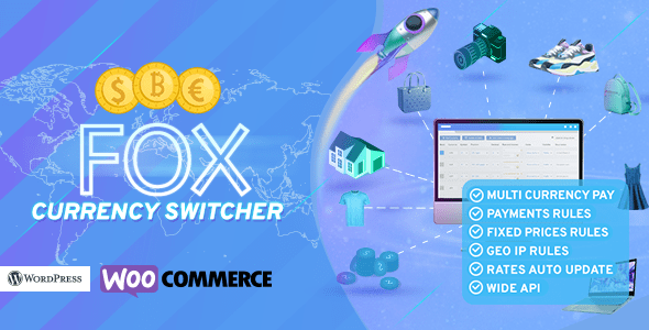 WordPress Plugin FOX Currency Switcher Professional for WooCommerce pro latest version license key crack free download WOOCS review price nulled