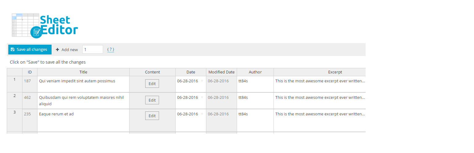 WP Sheet Editor Premium