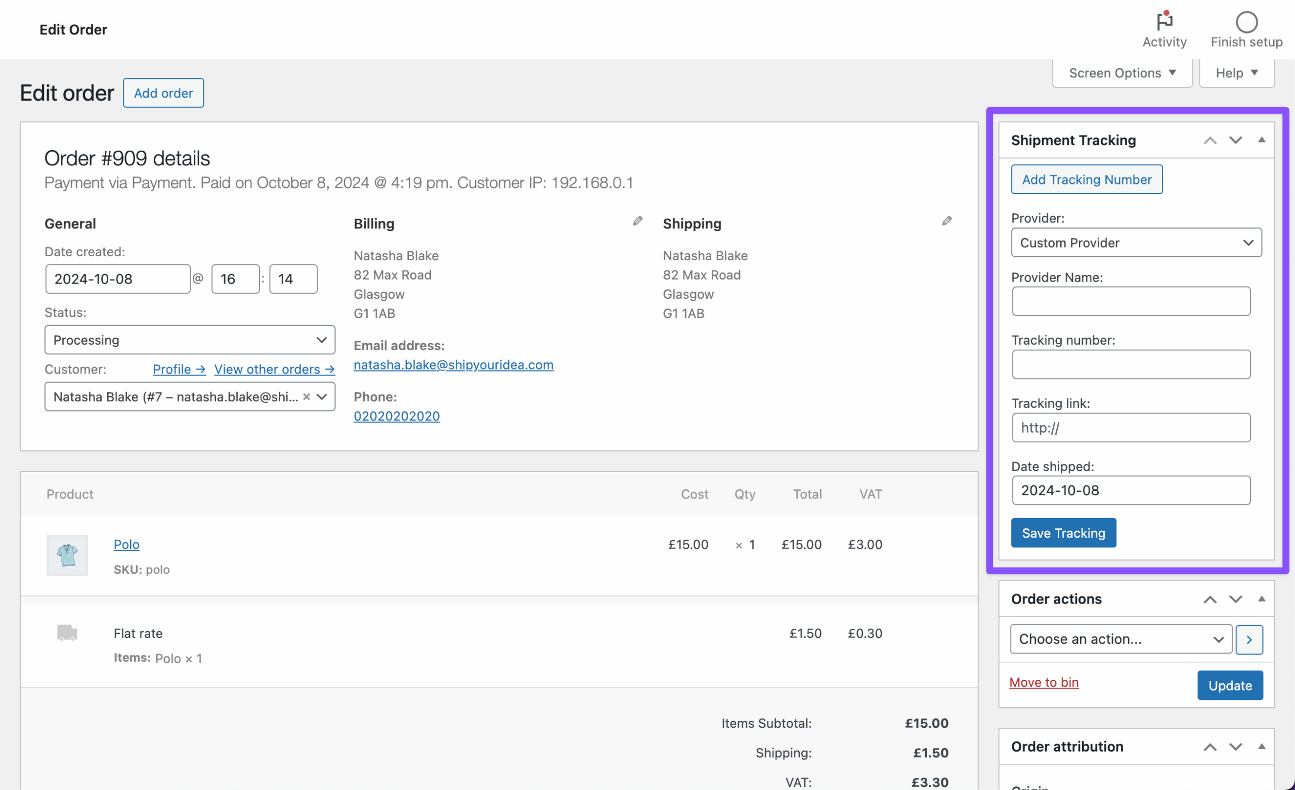 WooCommerce Shipment Tracking scaled
