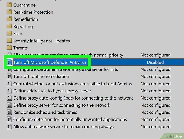 Turn Off Windows Defender in Windows 10 10